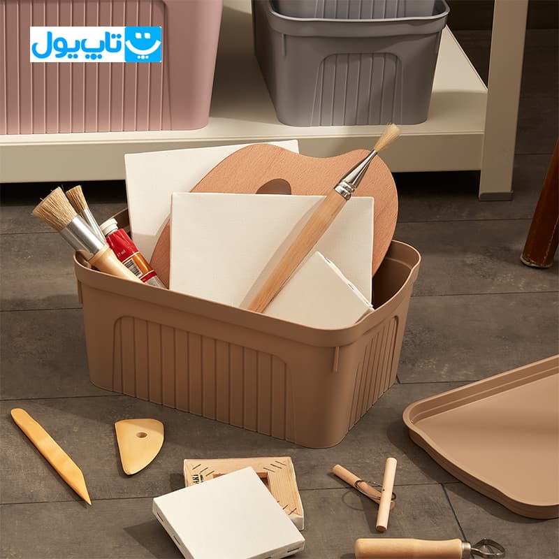 باکس نظم‌دهنده درب دار دونیا پلاستیک Dunya Plastik مدل 30532 ظرفیت 17 لیتر — تصویر ۶