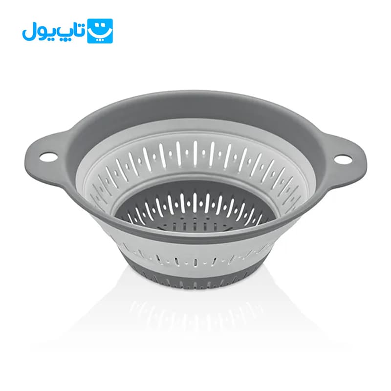 سبد آبکش سیلیکونی تاشو کیو لوکس Qlux ساخت ترکیه سایز ۲۷ ظرفیت ۱۸۰۰ میلی‌لیتر — تصویر ۹
