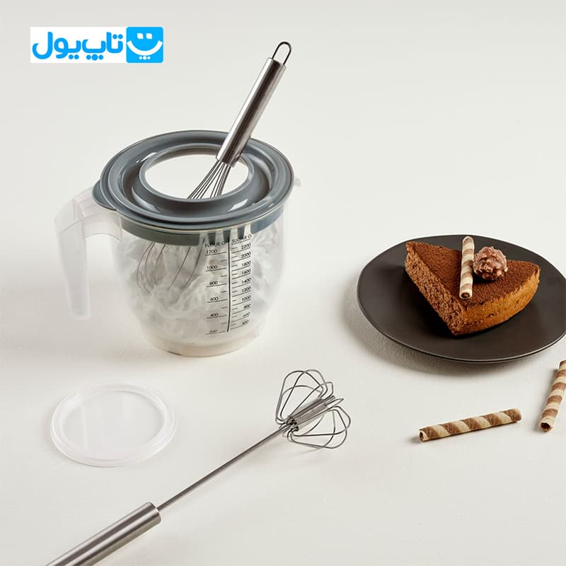کاسه مخلوطکن دربدار دونیا پلاستیک Dunya Plastik ساخت ترکیه حجم 2200 میلیلیتر — تصویر ۶