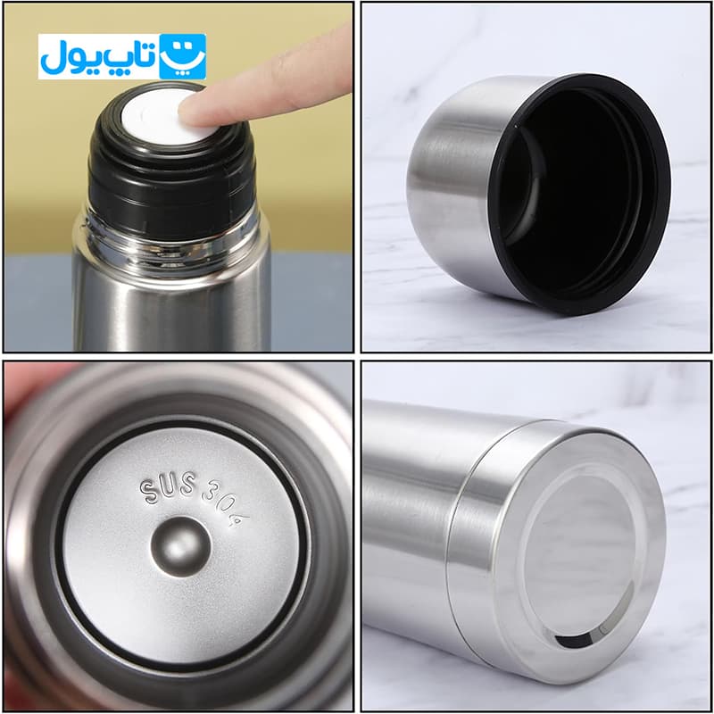 فلاسک استیل مسافرتی ول سنس Well Sense سرد و گرم حجم 750 میلی‌لیتر — تصویر ۵