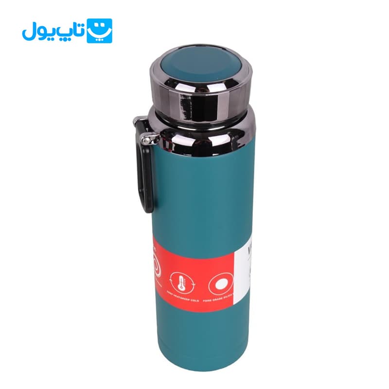 فلاسک استیل وکیوم کاپ Vacuum Cup سرد و گرم رنگ سبز اسپرت مدل در الماسی حجم 800 میلیلیتر — تصویر ۴