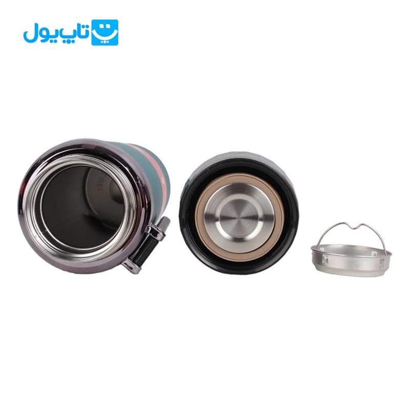 فلاسک استیل وکیوم کاپ Vacuum Cup سرد و گرم رنگ سبز اسپرت مدل در الماسی حجم 800 میلیلیتر — تصویر ۶