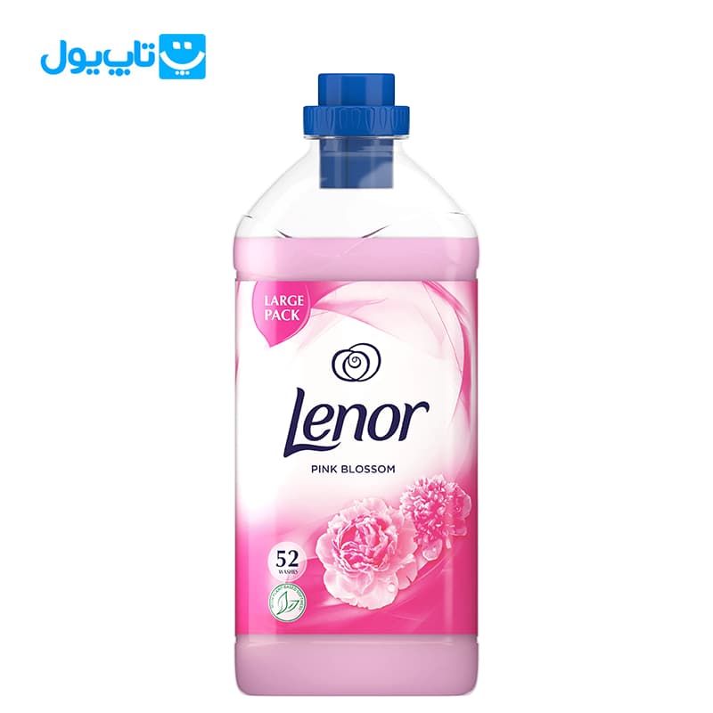 مایع نرم کننده و خوشبو کننده لنور lenor با رایحه شکوفه صورتی حجم 1820 میلی لیتر