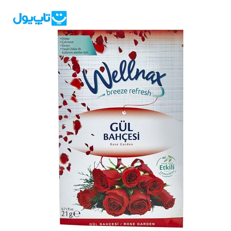 پودر خوشبو کننده ولناکس Wellnax مدل Rose Garden بسته 21 گرمی