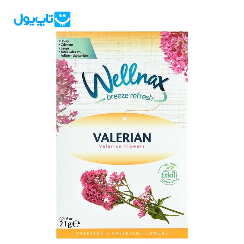 پودر خوشبو کننده ولناکس Wellnax مدل Valerian Flowers بسته 21 گرمی — تصویر ۲