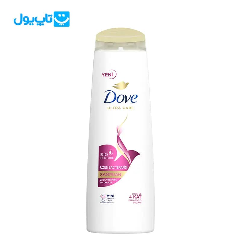 شامپو داو Dove مدل Uzun Sac Terapisi مناسب موهای بلند آسیب دیده حجم 400 میلی‌لیتر — تصویر ۲