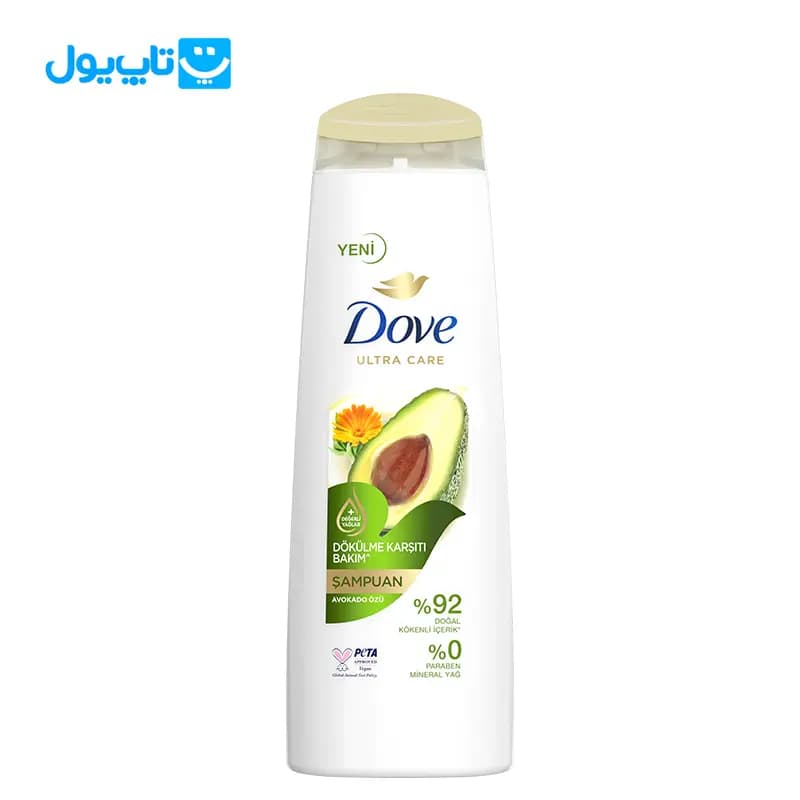 شامپو داو Dove مدل Avokado Kalendula ضد‌ ریزش عصاره آووکادو و کالاندولا حجم 400 میلی‌لیتر — تصویر ۴