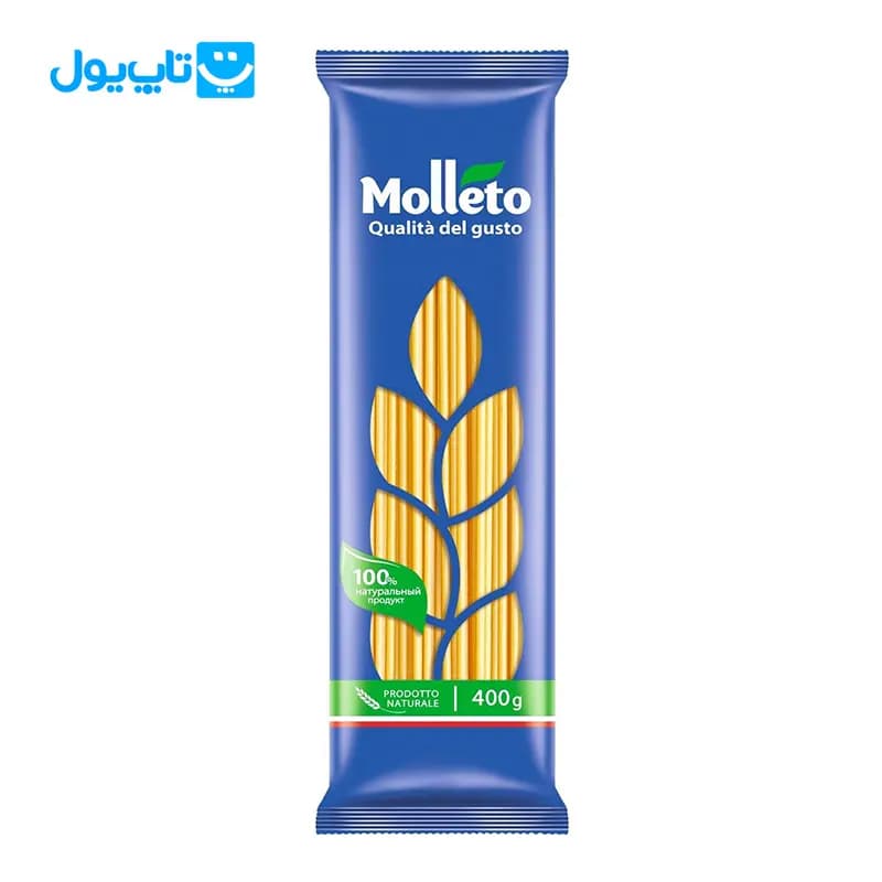 ماکارونی مولتو Molleto مدل رشته ای نازک 400 گرم — تصویر ۵