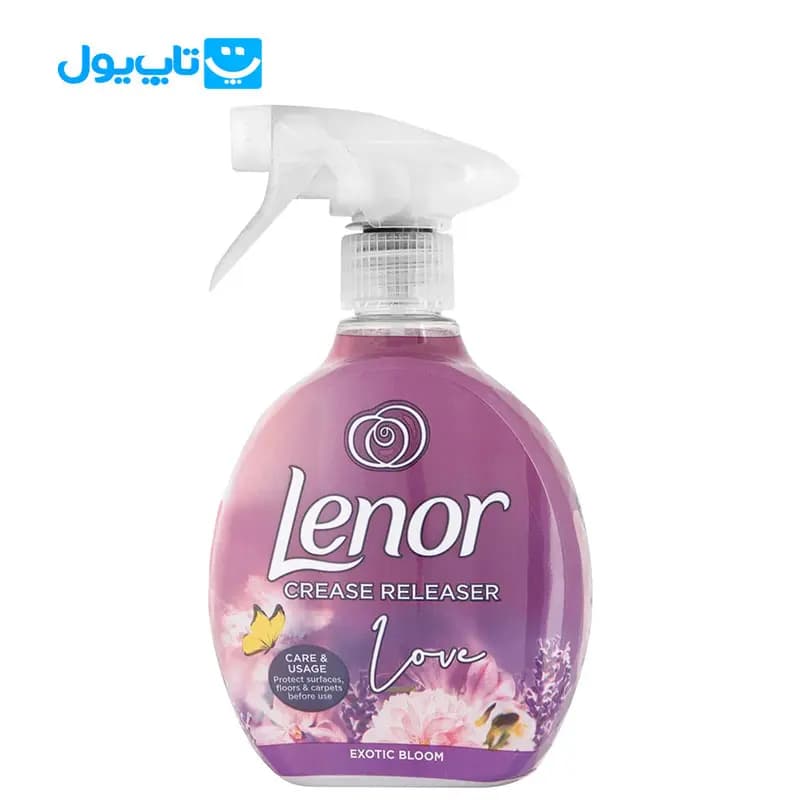 اسپری ضد چروک و خوشبو کننده لباس لنور lenor رایحه شکوفه عجیب و غریب حجم 500 میلی لیتر — تصویر ۲