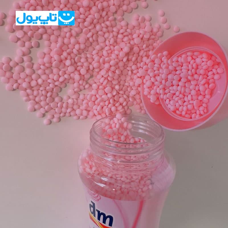 دانه های خوشبو کننده لباس دی ام dm رایحه گل رز 210 گرم — تصویر ۵