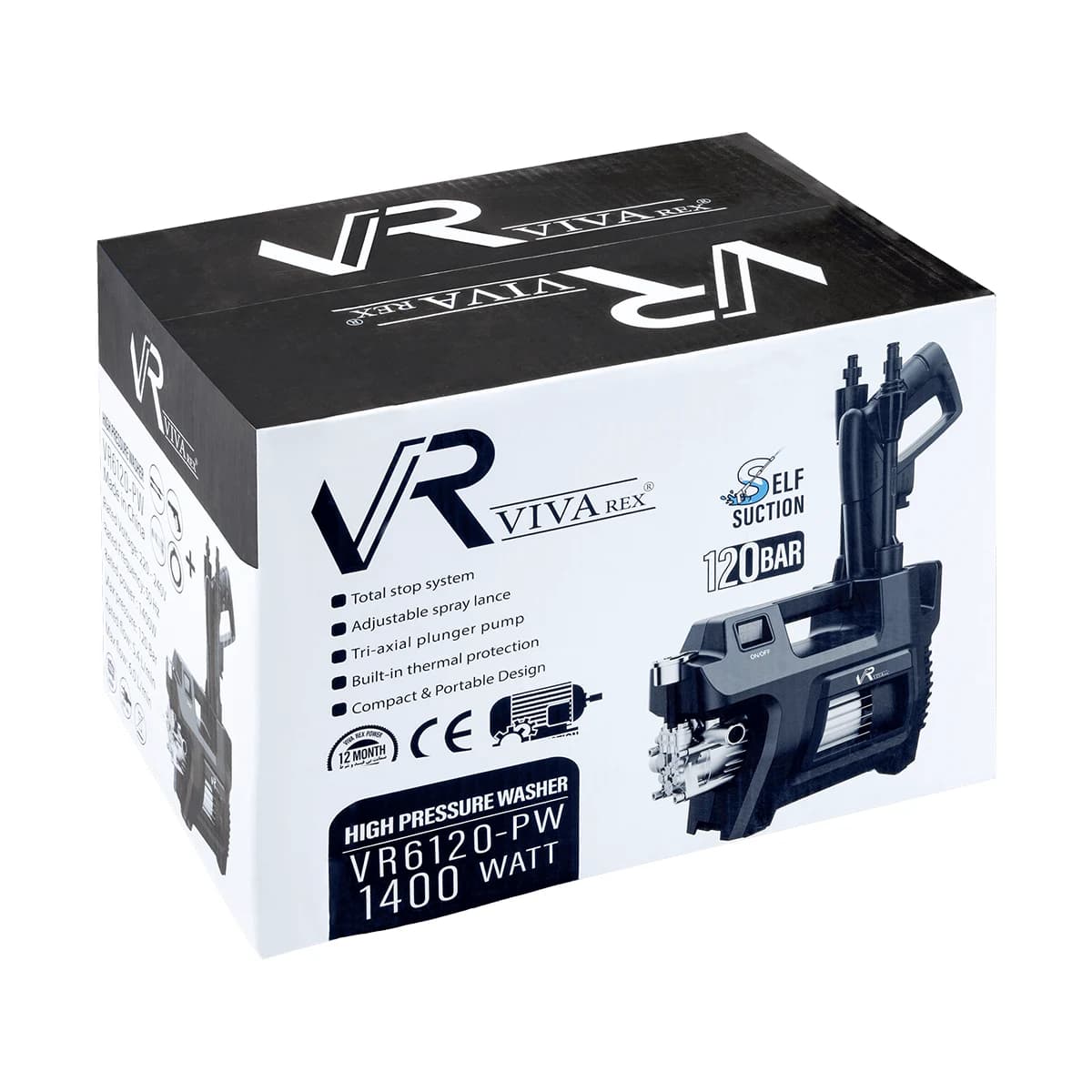 کارواش صنعتی 120 بار ویوارکس مدل VR6120-PW — تصویر ۶