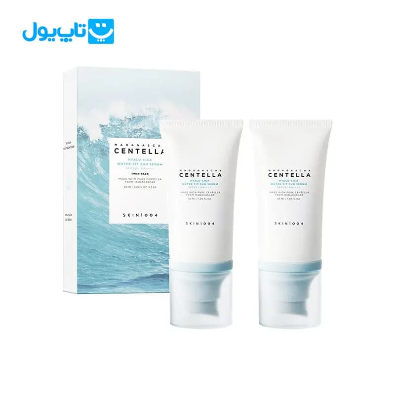 ضد آفتاب سنتلا Centella Skin 1004 هیالو سیکا ماداگاسکار بی رنگ SPF50 حجم 50 میلی لیتر — تصویر ۲