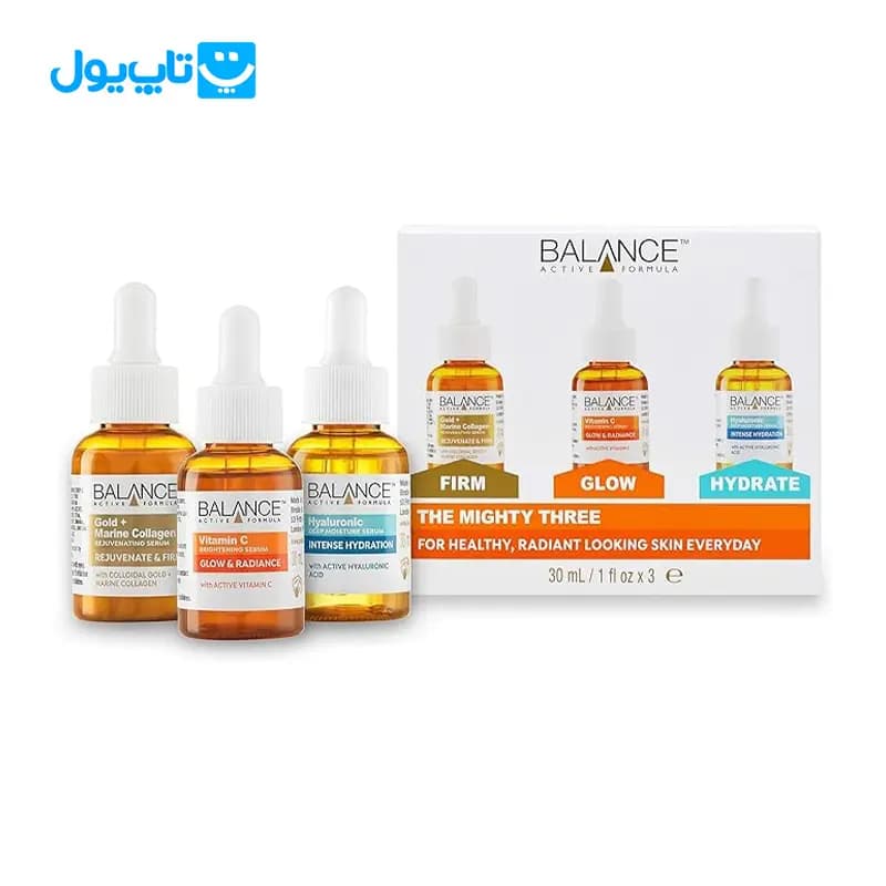 سرم پوست بالانس balance مدل 3in1 حجم 30 میلی لیتر مجموعه 3 عددی — تصویر ۶