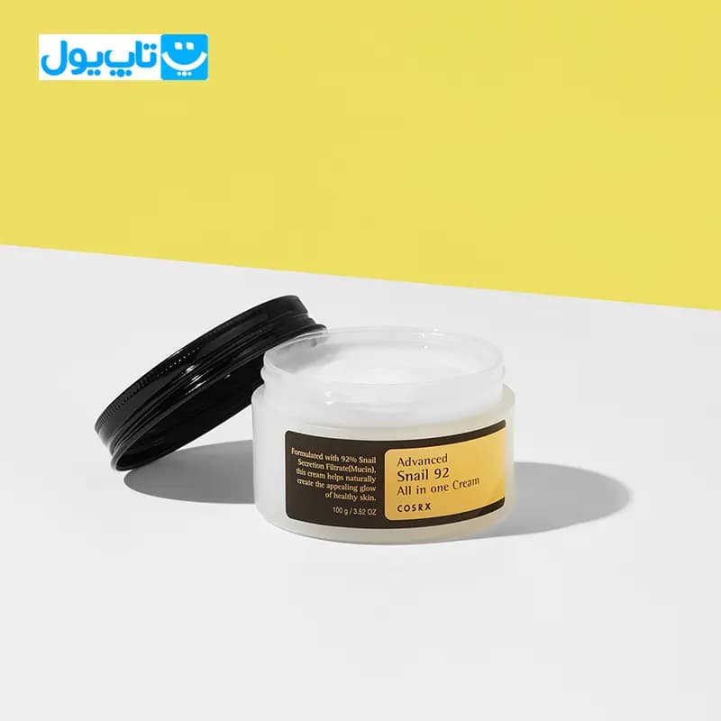 کرم اسنس حلزون کوزارکس COSRX مدل Advanced snail 92 کاسه ای 100گرم — تصویر ۷