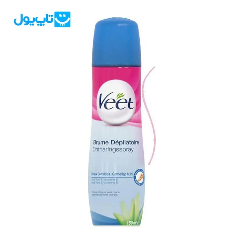 اسپری موبر کرمی ویت Veet مناسب پوست حساس حجم 150 میلی لیتر