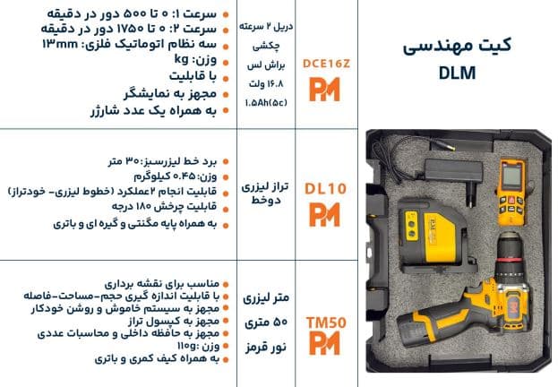کیت مهندسی 3عددی PM مدل DLM — تصویر ۵