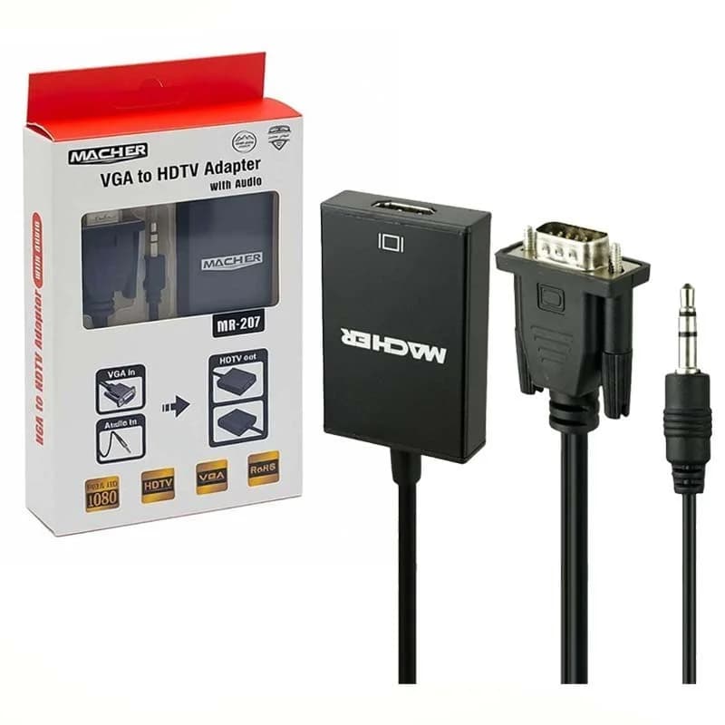 تبدیل VGA To HDMI مچر Macher MR-207 — تصویر ۲
