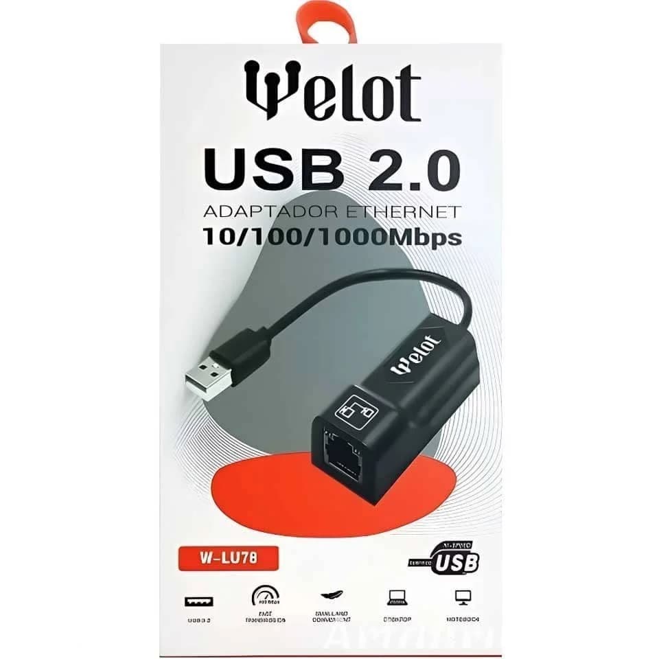 مبدل USB 2.0 به شبکه Welot W-LU78 LAN ETHERNET 100Mbps — تصویر ۲