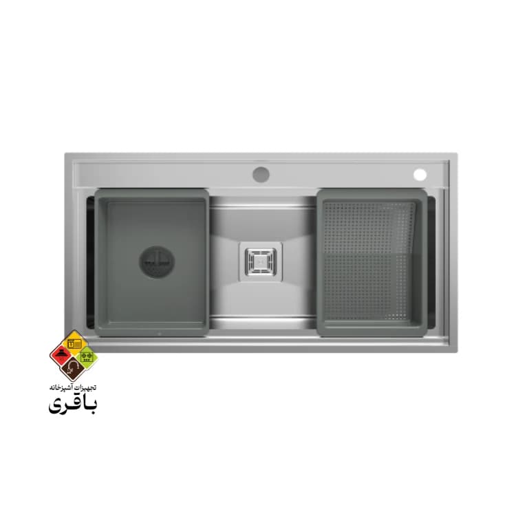 سینک استیل بیمکث مدل ۴۱۰۴ — تصویر ۴