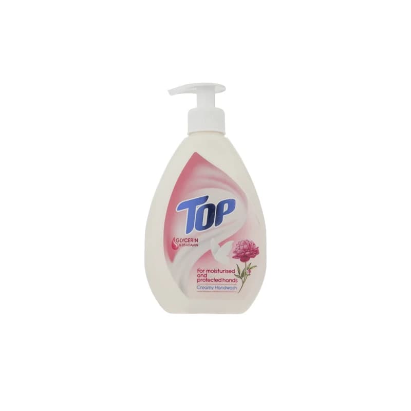 مایع دستشویی کرمی تاپ صورتی وزن 400 گرم — تصویر ۲