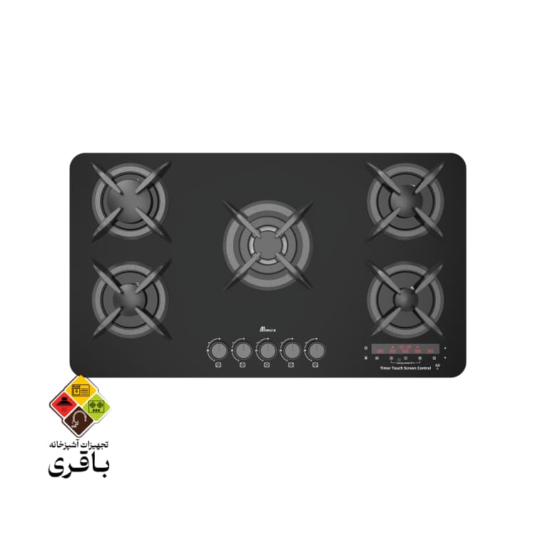 اجاق شیشه‌ای بیمکث مدل ۲۱۰۲RFT تایمردار — تصویر ۳