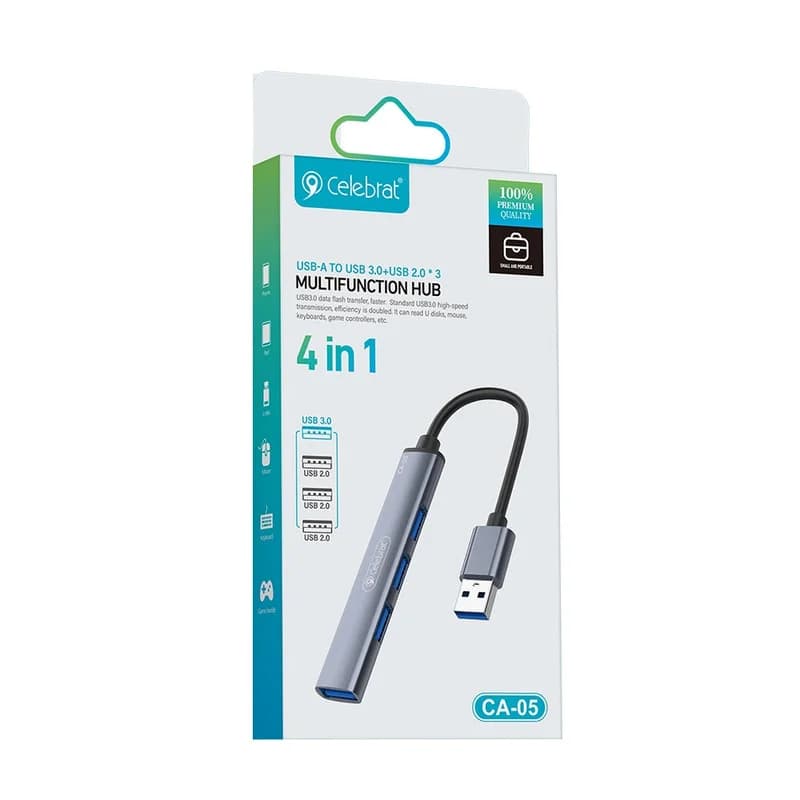هاب 4 پورت USB 3.0 /2.0 سلبریت مدل CA-05 — تصویر ۹