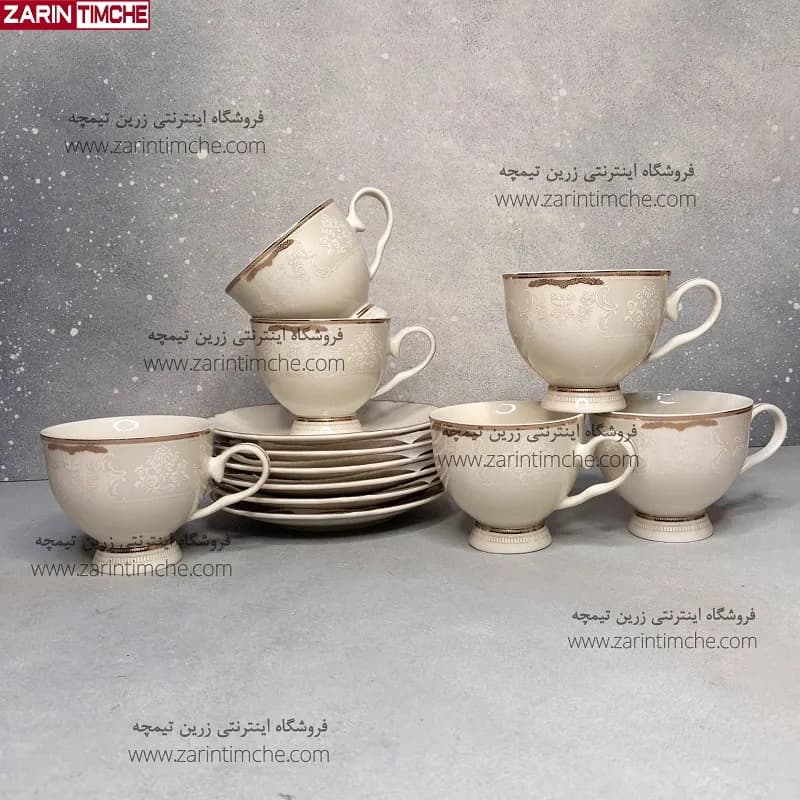 فنجان و نعبلکی چایخوری نیوبن چاینا برند اودیسه کالکشن ماربلا کد 8019