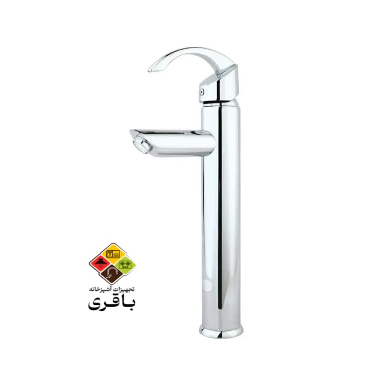 شیر روشویی پایه بلند راسان مدل تیتانیوم — تصویر ۴