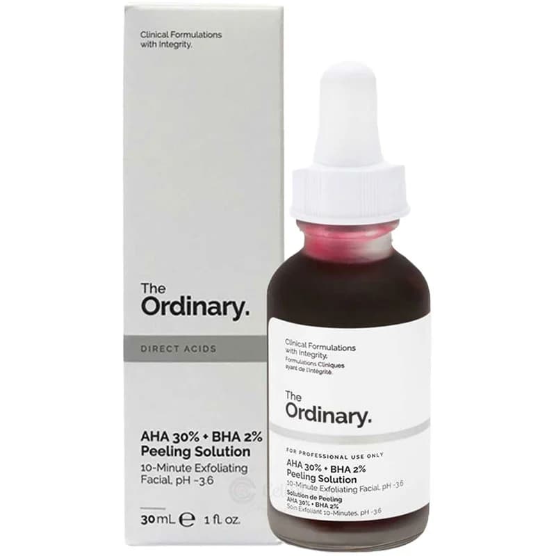 سرم لایه بردار پیلینگ سلوشن AHA و BHA اوردینری The Ordinary AHA 30% + BHA 2% Peeling Solution