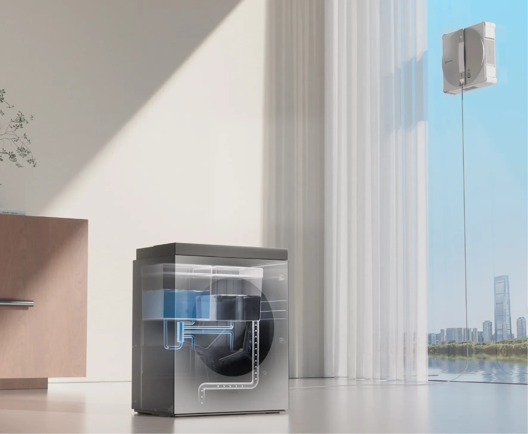 شیشه شوی رباتیک Ecovacs مدل Winbot W3 Omni — تصویر ۷