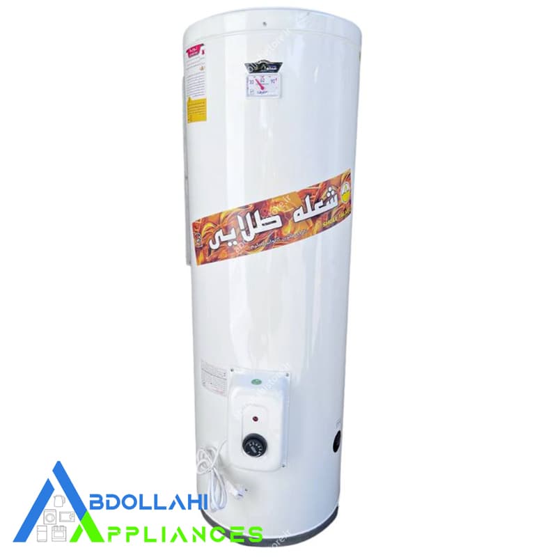 آبگرمکن برقی 90 لیتری شعله طلایی مدل 120 با گارانتی معتبر