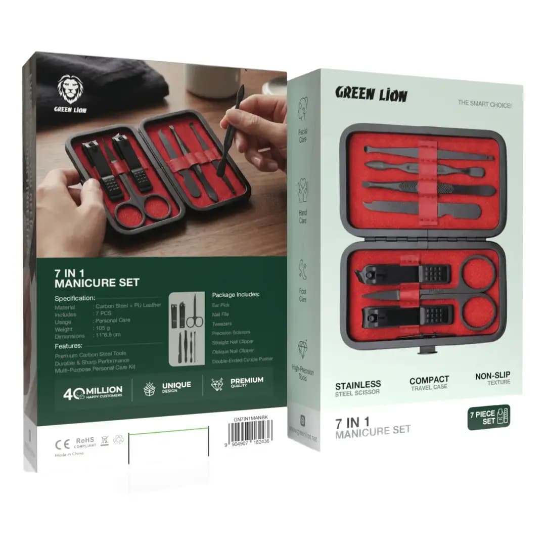 ست مانیکور 7 کاره مدل GN7IN1MANBK گرین لاین Green Lion 7-In-1 Manicure Set — تصویر ۶