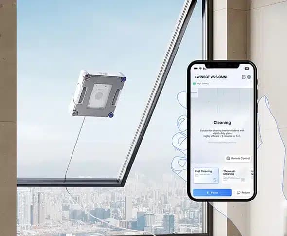 شیشه شوی رباتیک Ecovacs مدل Winbot W2S — تصویر ۱۰