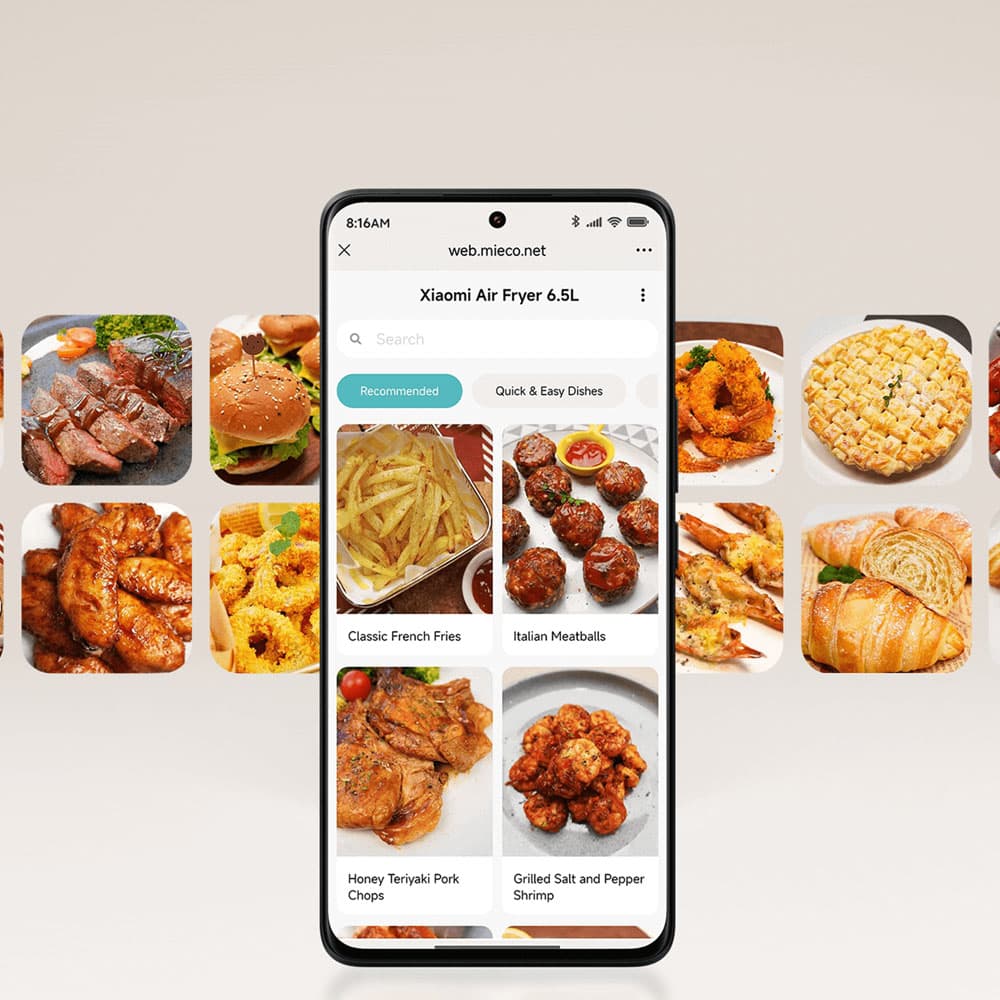 هواپز (سرخ کن) بدون روغن شیائومی Xiaomi Air Fryer 6.5L MAF-W6501 — تصویر ۹