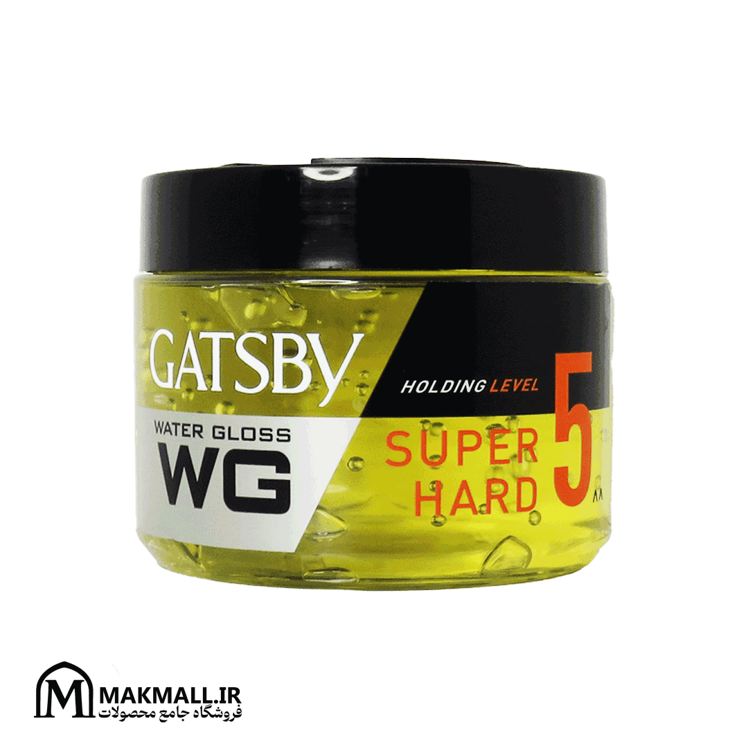 ژل مو گتسبی واتر گلاس سوپر هارد سطح ۵ نگهداری ۳۰۰ گرم | Gatsby Water Gloss WG Holding Level Super Hard 5 300g — تصویر ۳