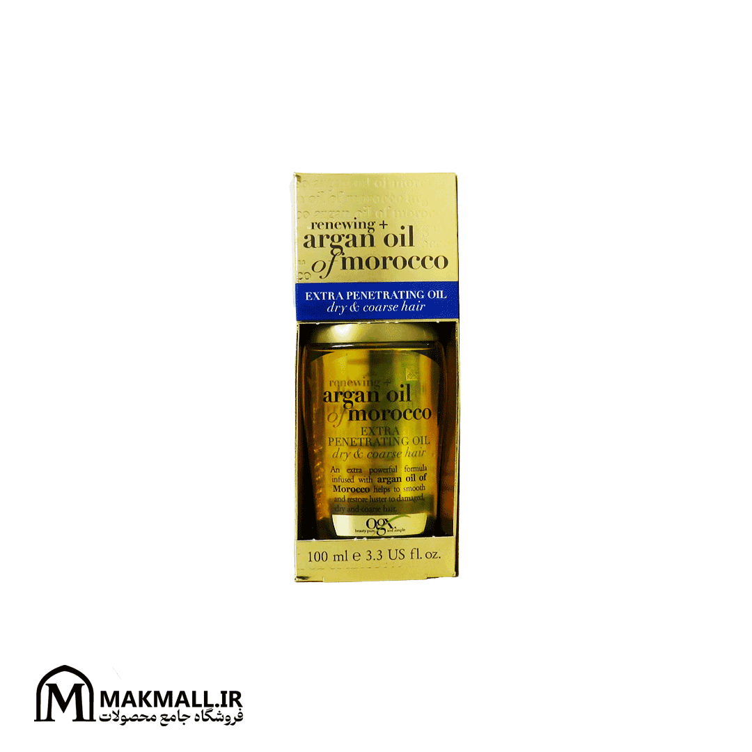 روغن ارگان مراکشی OGX با حجم 100 میل | OGX Renewing Argan Oil of Morocco Penetrating Oil — تصویر ۳