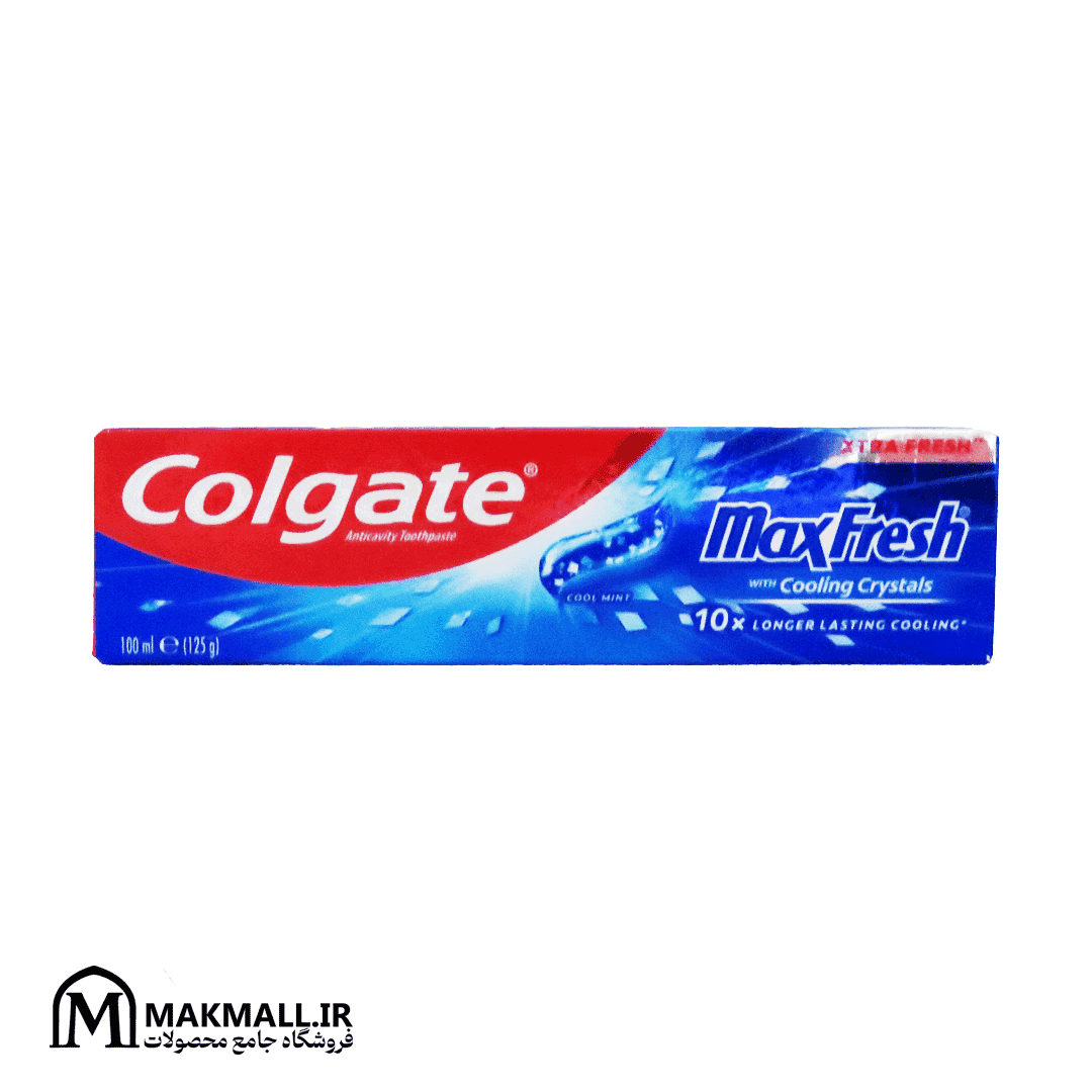 خمیر دندان کولگیت مکس فرش با کریستال‌های خنک‌کننده 100 میل | Colgate Max Fresh Cooling Crystals Toothpaste