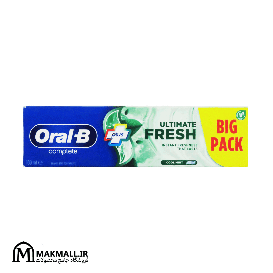 خمیر دندان اورال بی Complete Ultimate Fresh 100 میل | Oral-B Complete Ultimate Fresh Cool Mint Toothpaste