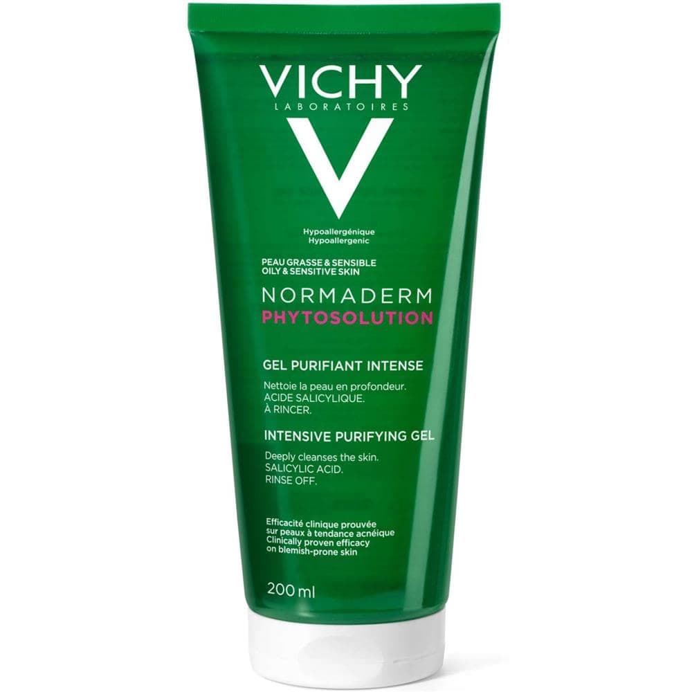 ژل شستشوی صورت ویشی سری Normaderm مدل PhytoSolution مناسب پوست چرب و آکنه حجم 200 میل