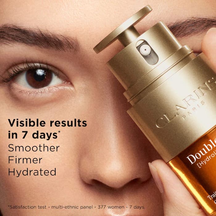 کنستانتره جوانساز قوی دور چشم کلارنس مدل Double Serum حجم 20 میل — تصویر ۴