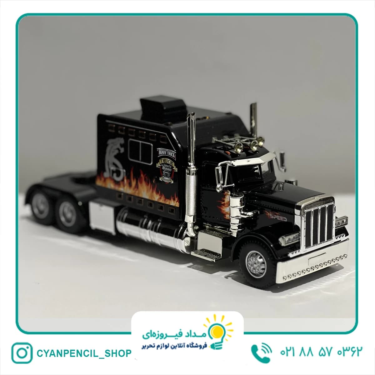 ماکت فلزی کامیون پتربیت Peterbilt 389