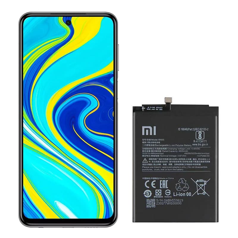 باتری گوشی شیائومی Redmi Note 9S مدل BN55 — تصویر ۳