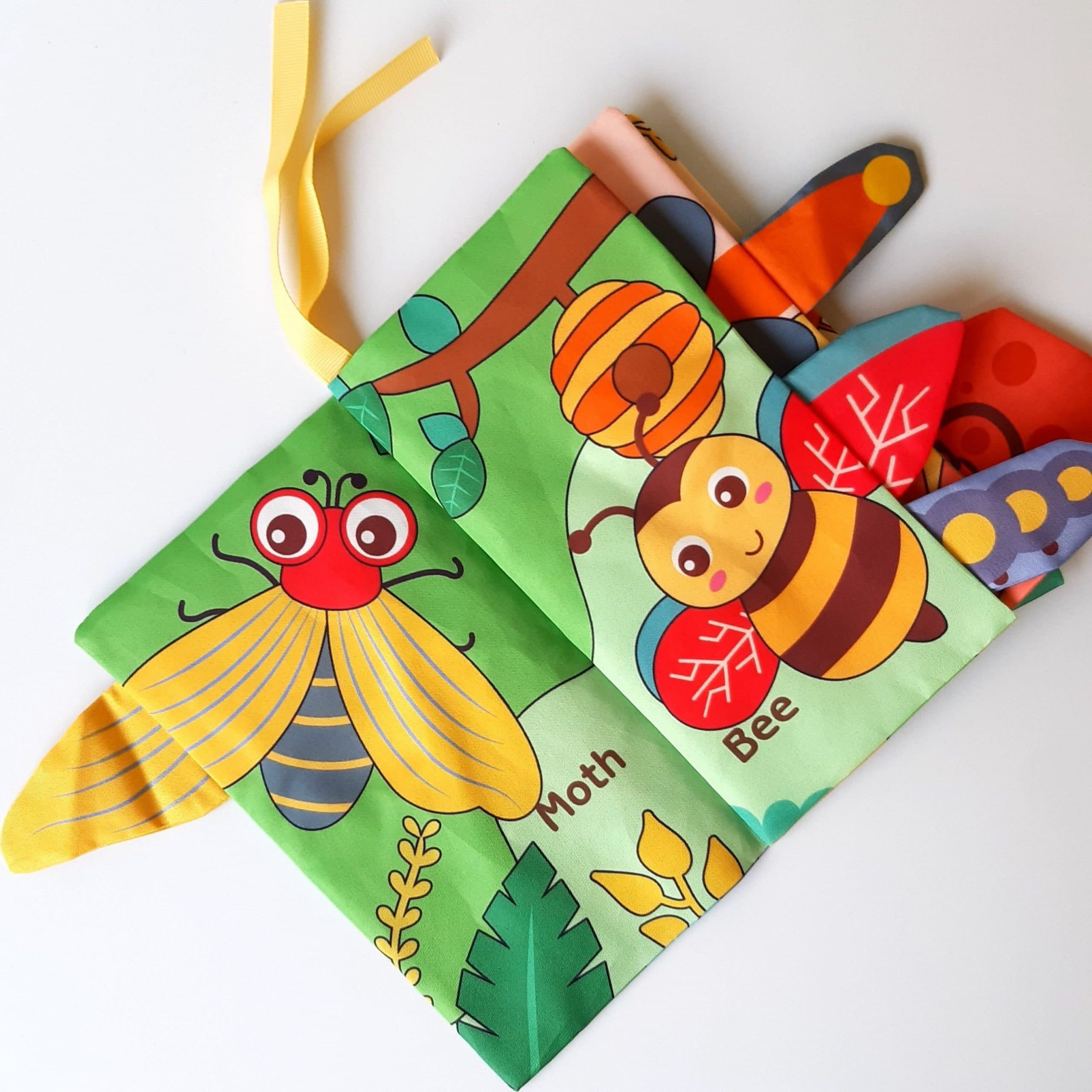کتاب پارچه ای آموزشی مدل حشرات