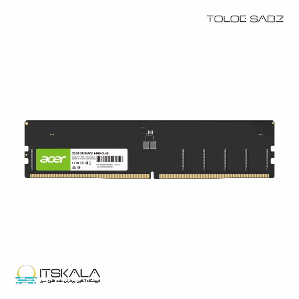 رم دسکتاپ ایسر تک کاناله مدل UD200 DDR5 16GB 4800MHz