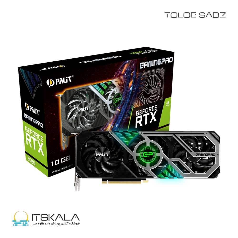 کارت گرافیک پلیت مدل GeForce RTX 3080 GamingPro 10GB