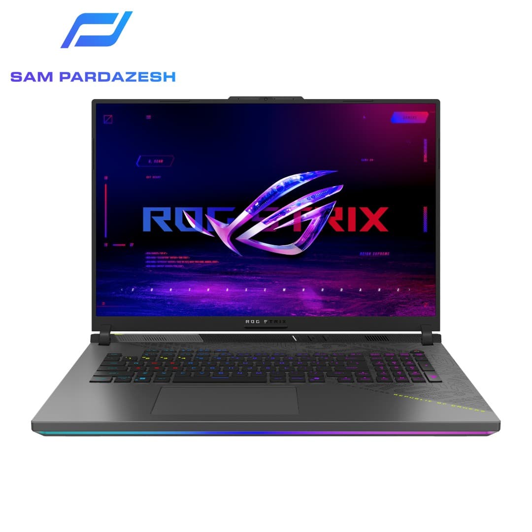 لپ تاپ گیمینگ ایسوس راگ 18 اینچی Asus ROG Strix G18 G814PH Ryzen 9 8940HX 64GB DDR5 2TB SSD 8GB RTX5050 — تصویر ۲