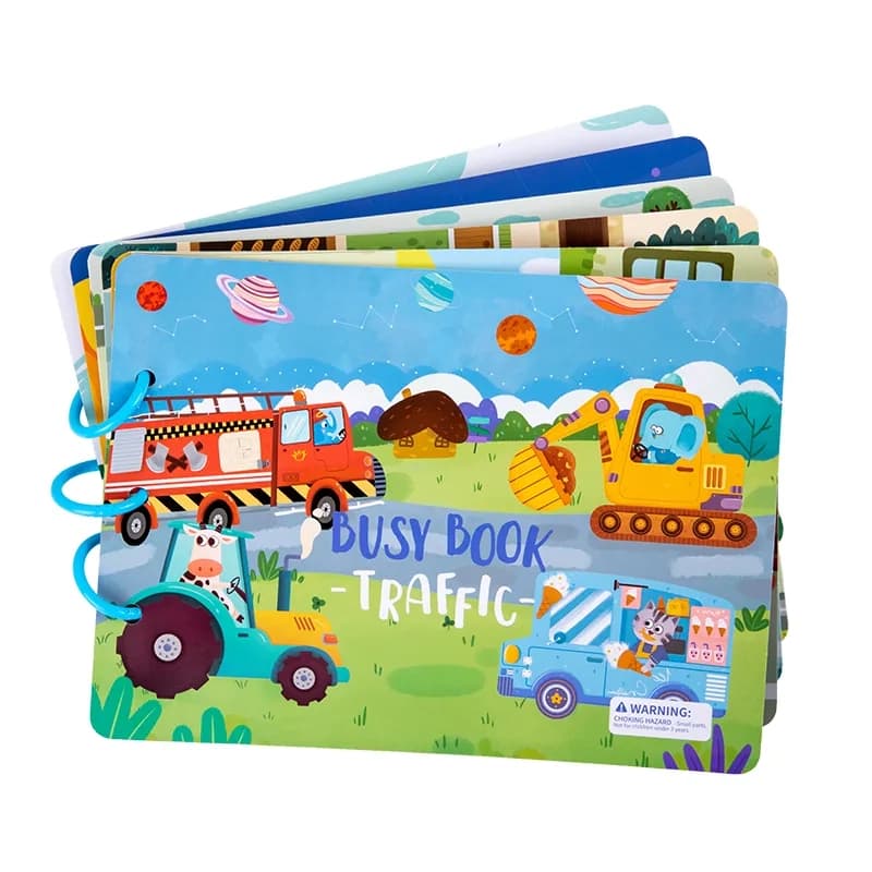 کتاب مونته سوری پازلی مدل ترافیک بیزی بوک busy book — تصویر ۸
