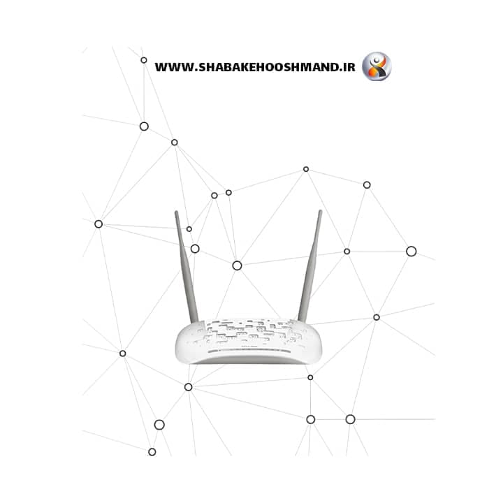 مودم-روتر ADSL2+ Wireless N300 برند TP-Link مدل TD-W8961N