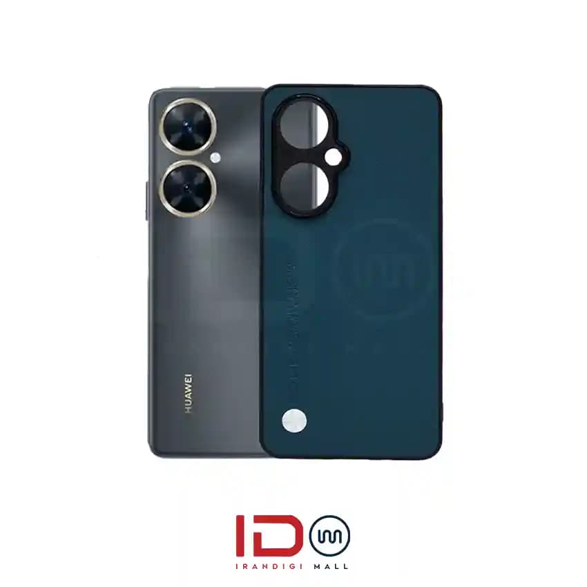 قاب چرمی لاکچری گوشی هواوی مدل HUAWEI NOVA 11i برند CODE رنگ سبز تیره — تصویر ۲