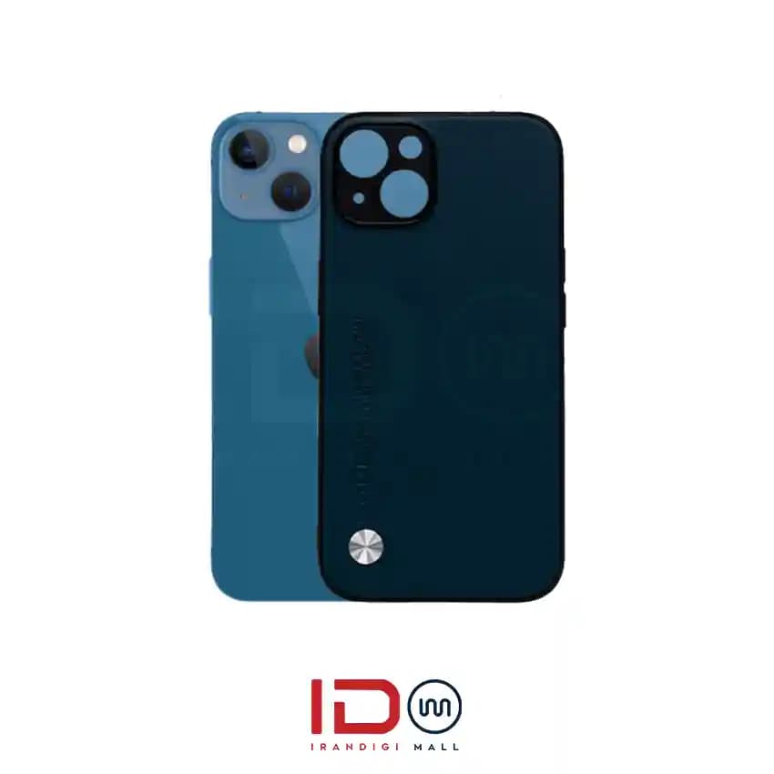 قاب چرمی لاکچری گوشی ایفون مدل iphone 13 برند CODE رنگ سبز تیره — تصویر ۲